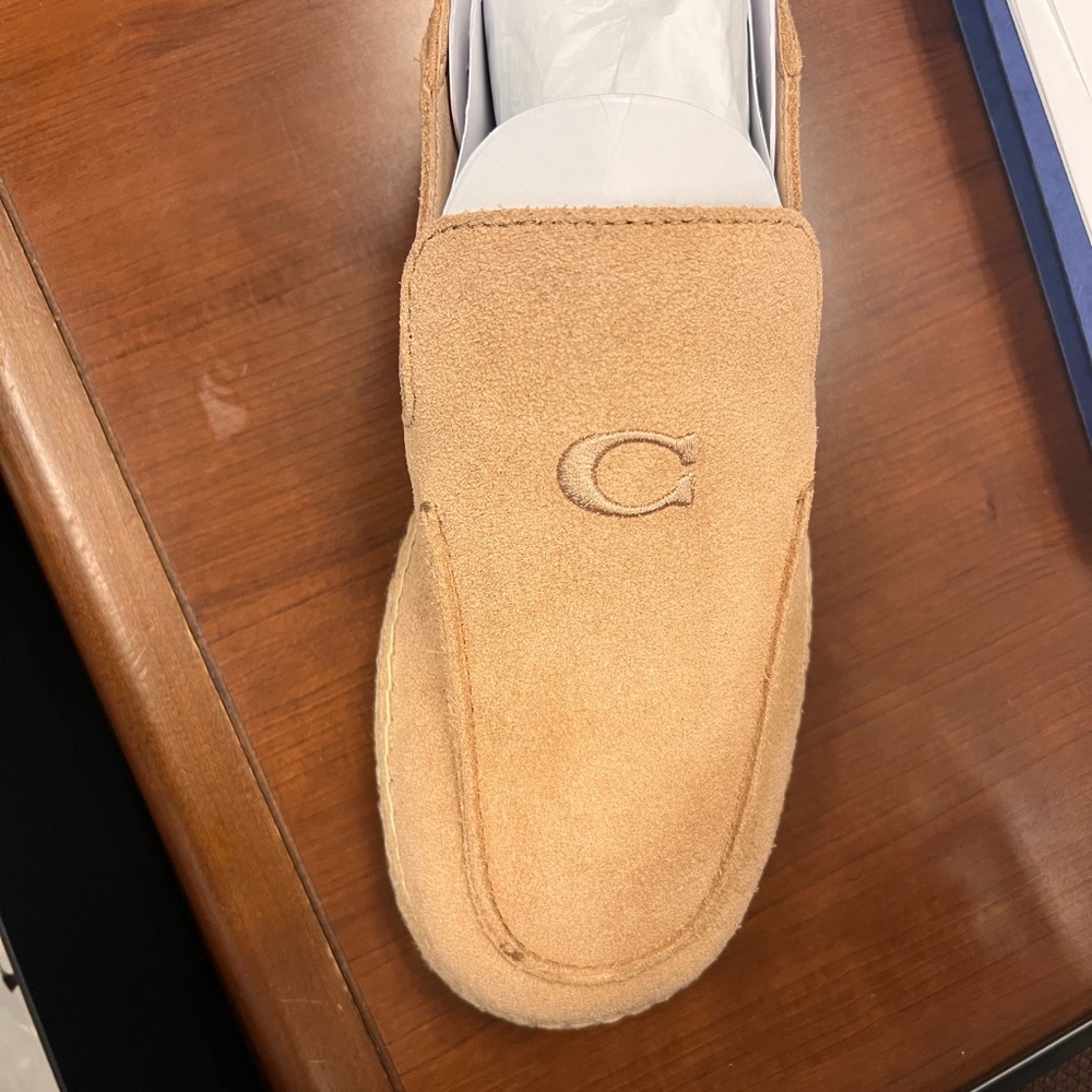 Coach Light Brown Suede Loafers